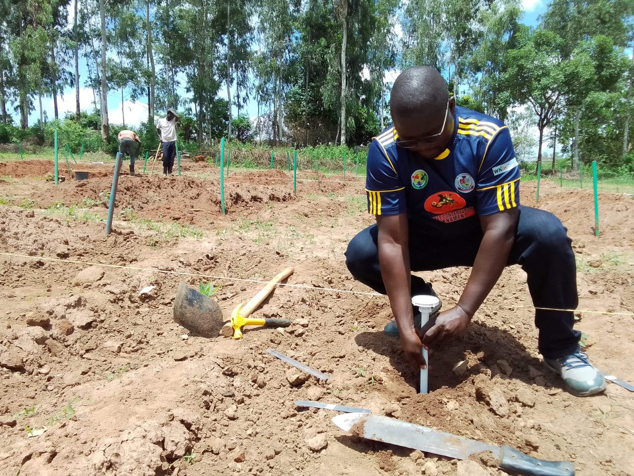Soil Health Testing Training during a practical Session